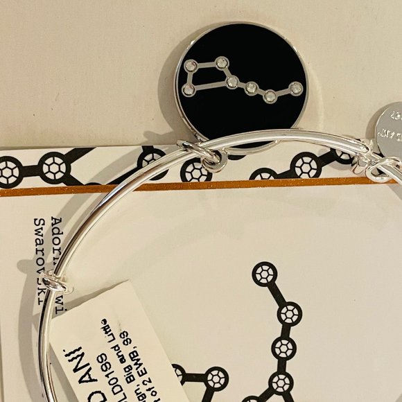 Alex and Ani Big and Little Dipper,shiny silvertone, black enamel, set of 2 - Picture 16 of 16